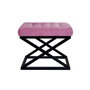Atelier Del Sofa Pouf Black, Fuchsia 50x42x40 cm